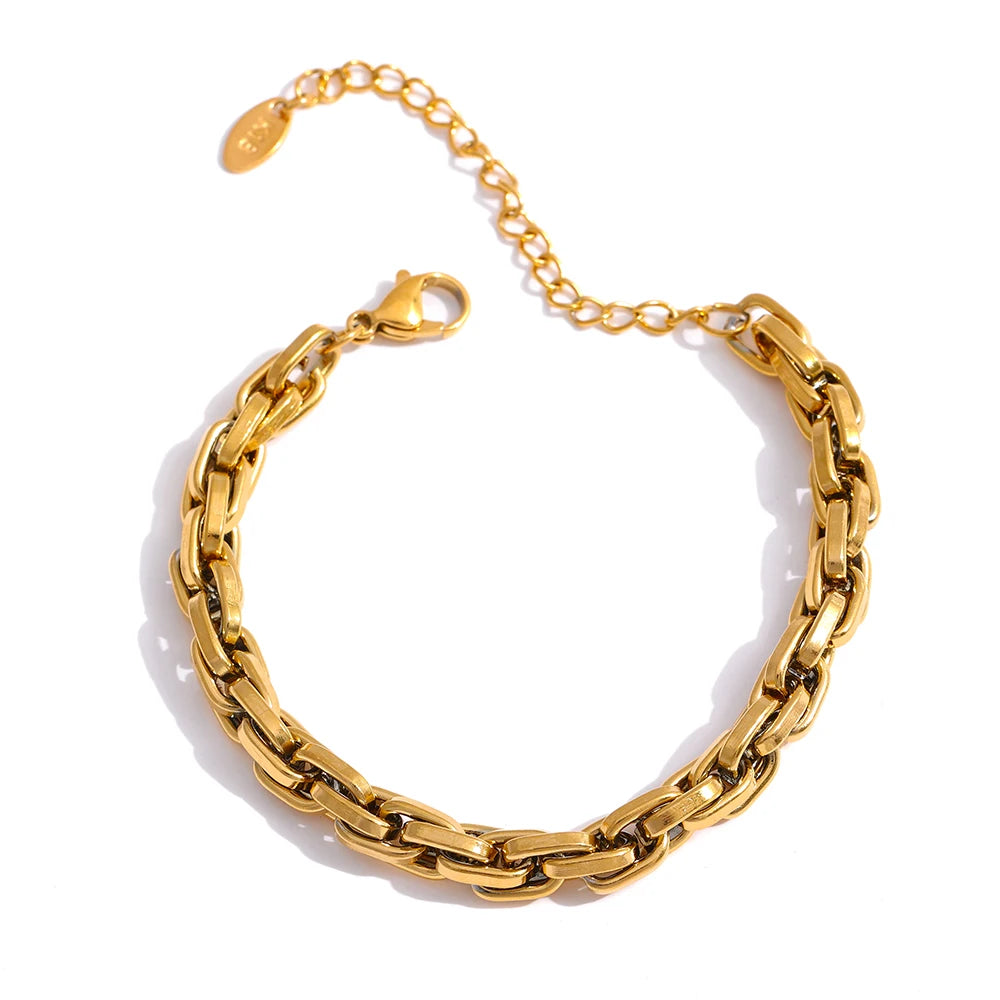 18K Gold PVD Chain Bracelet