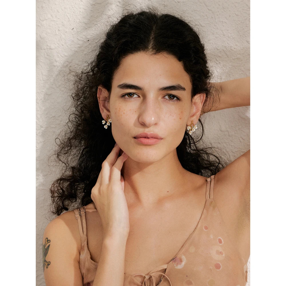 Flower Korean Stud Earrings