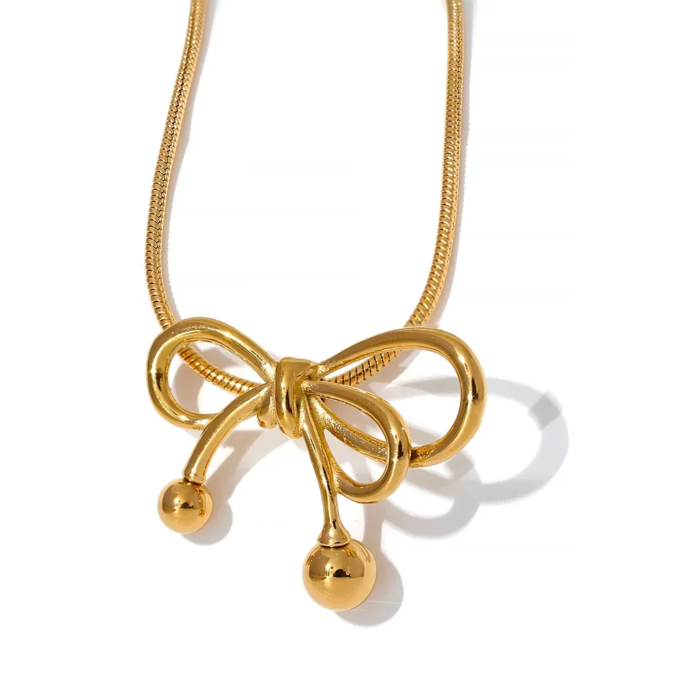 Bow-knot Pendant Necklace