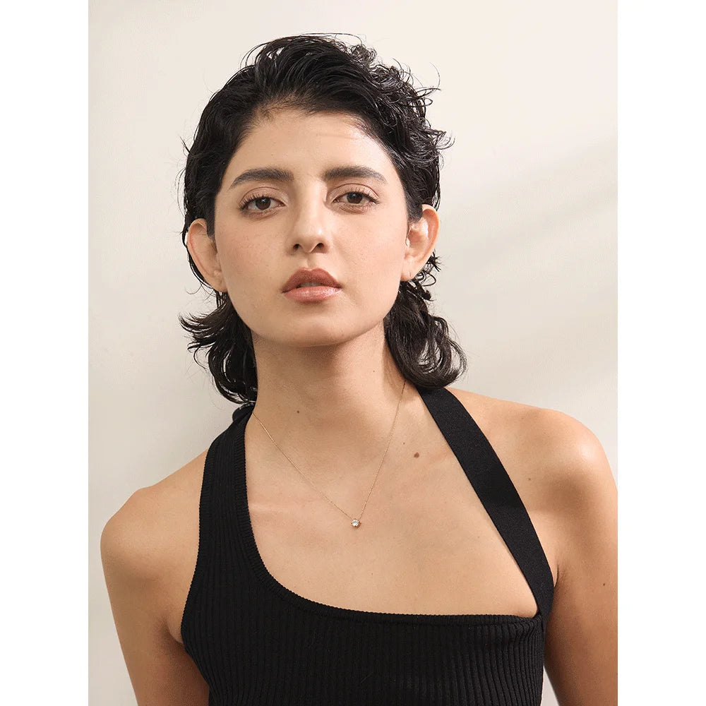 Delicate CZ Pendant Necklace