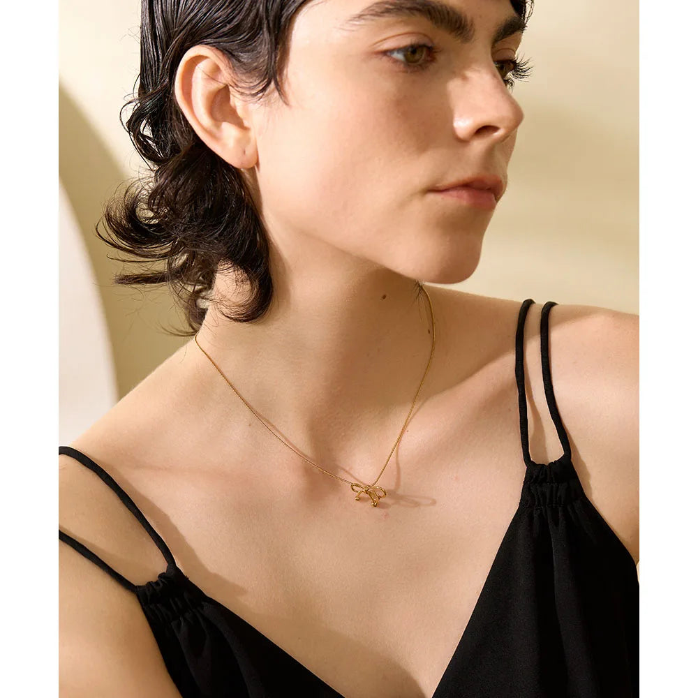 Bow-knot Pendant Necklace