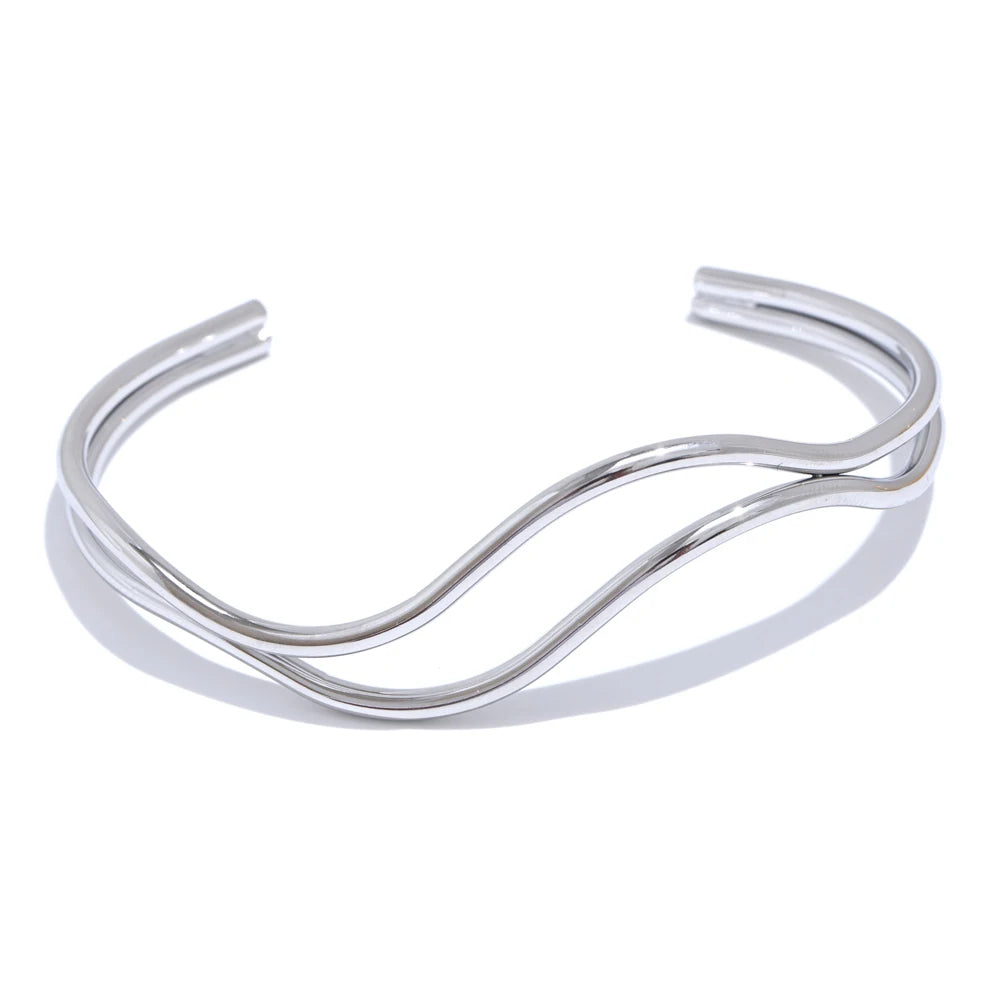 Double‑Layer Cuff Bracelet