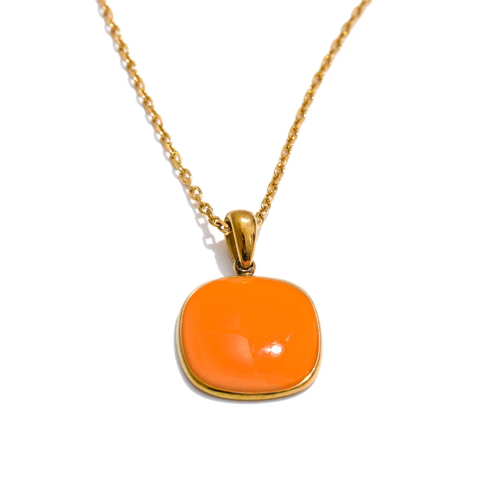 Candy Color Pendant Necklace