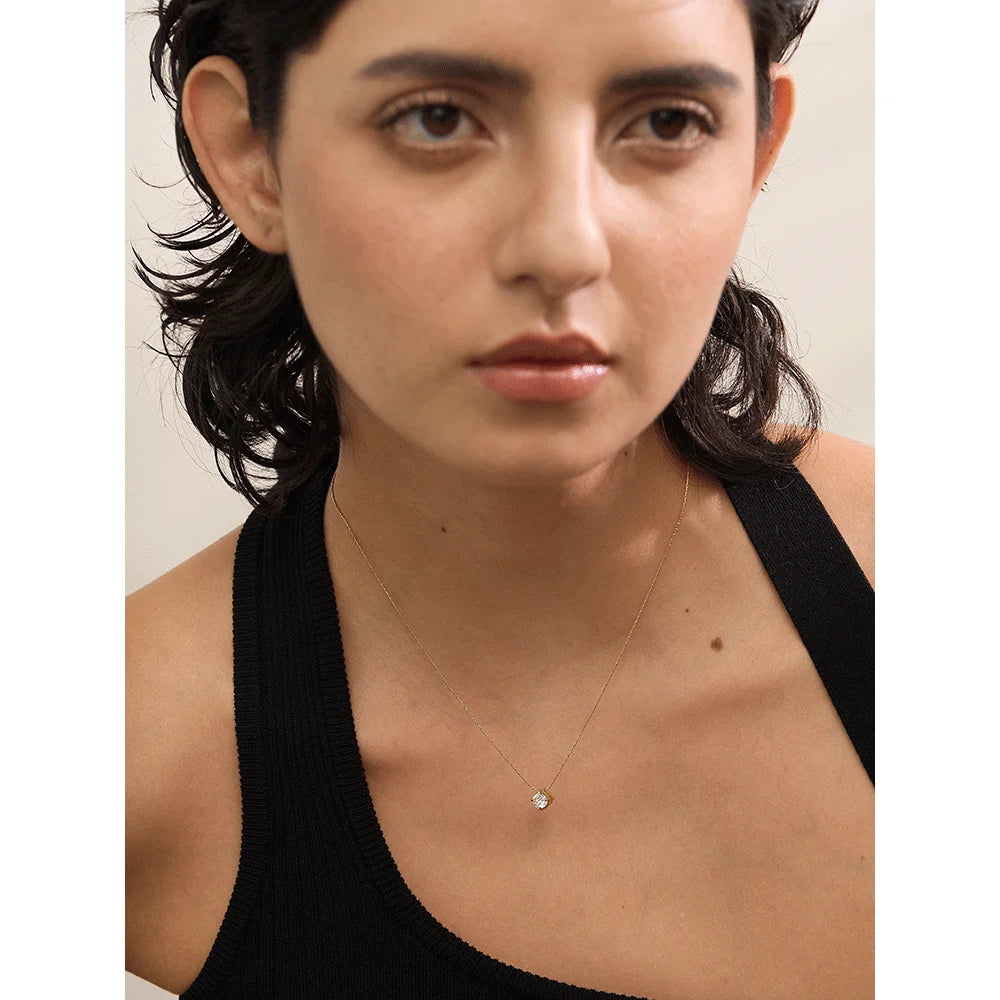 Delicate CZ Pendant Necklace