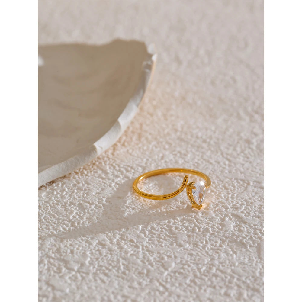 Cubic Zirconia Thin Ring