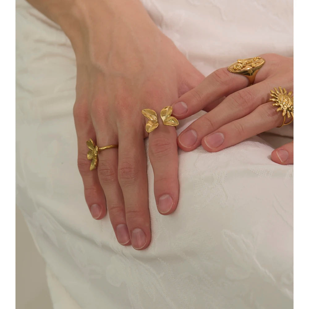 Flower Adjustable Ring